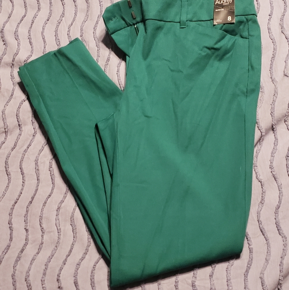 Kelly green skinny pants